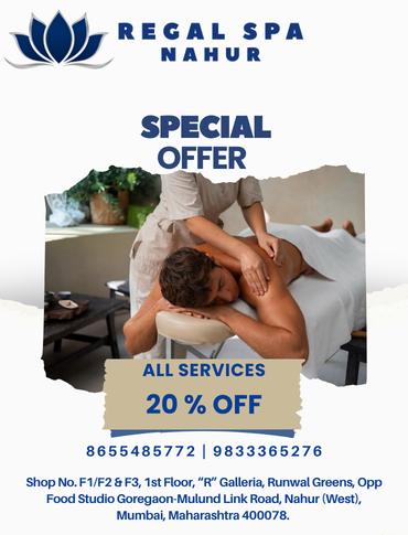 Full body massage offer at Regal Spa