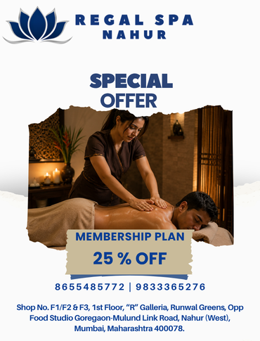 Swedish massage offer at Regal Spa